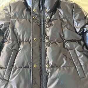 Noize Black Puffer Jacket for Kids